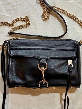 Rebecca Minkoff Mini M.A.C. (Morning After Clutch) in Black Leather
